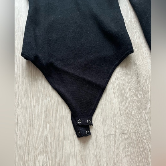 Abercrombie & Fitch Sweetheart Sweater Bodysuit - XXS Black - Picture 5 of 7